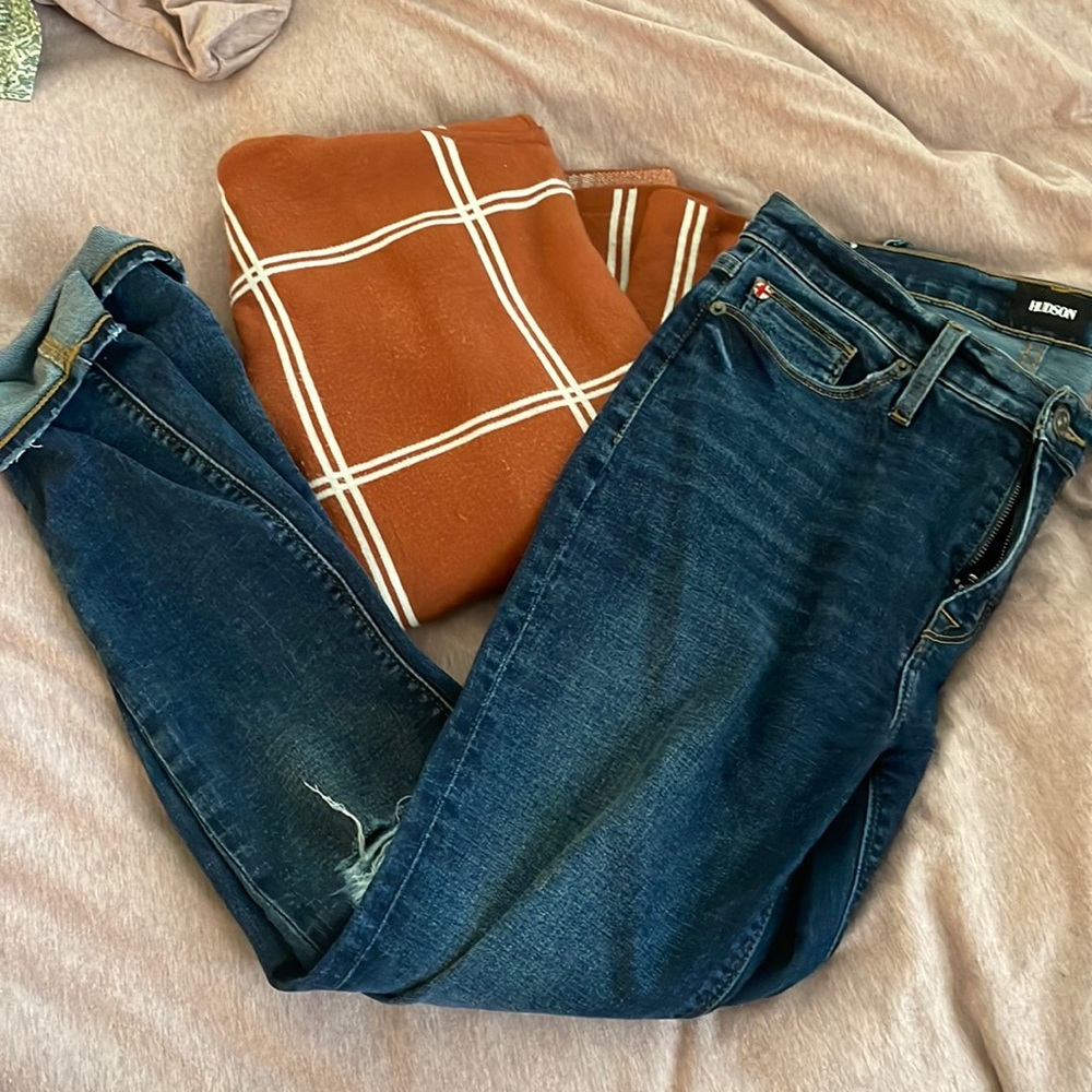 Hudson mid rise Natalie super skinny jeans